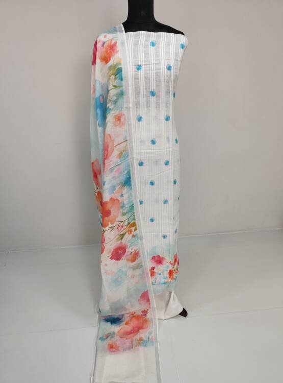 LINEN FLORAL PRINTED SUITS