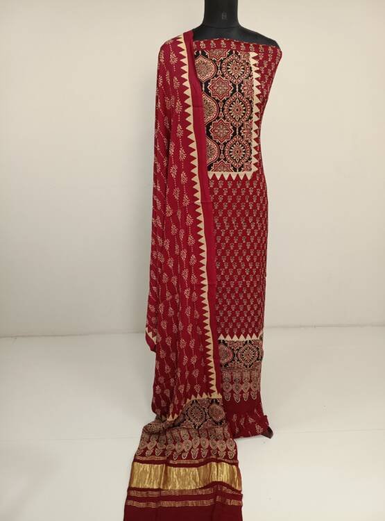 MODAL SILK AJRAKH PRINTED SUITS