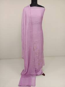 MAL CHANDERI HAND EMBROIDERED SUITS