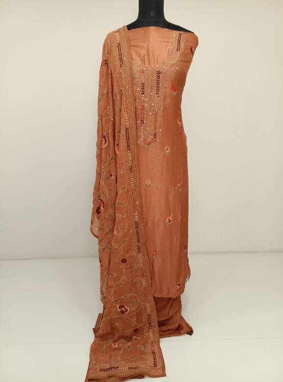 DOLA SILK HAND EMBROIDERED SUITS