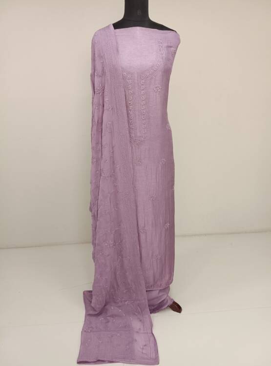 DOLA SILK EMBROIDERED SUITS