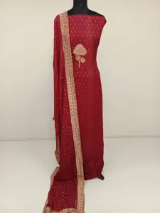VISCOSE GEORGETTE BANARASI WEAVING SUITS