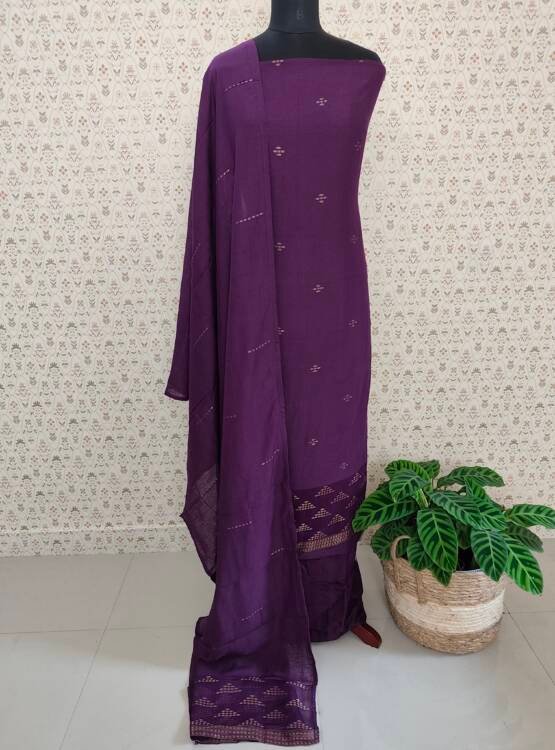 LINEN SILK BANARASI WEAVING SUITS