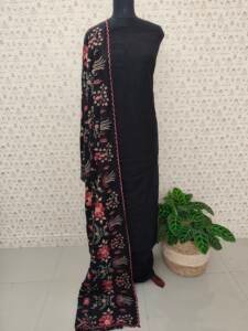 LINEN SILK EMBROIDERED SALWAR SUITS