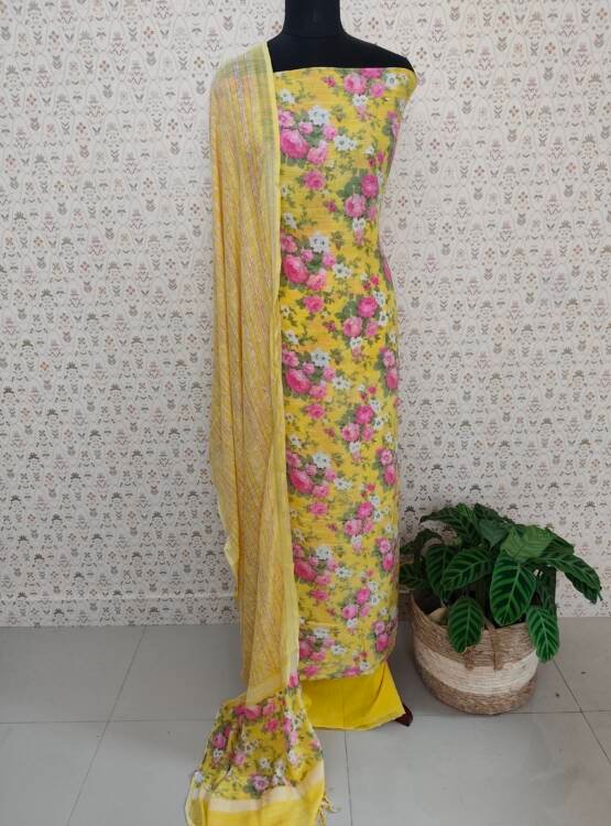 LINEN COTTON PRINTED SUITS