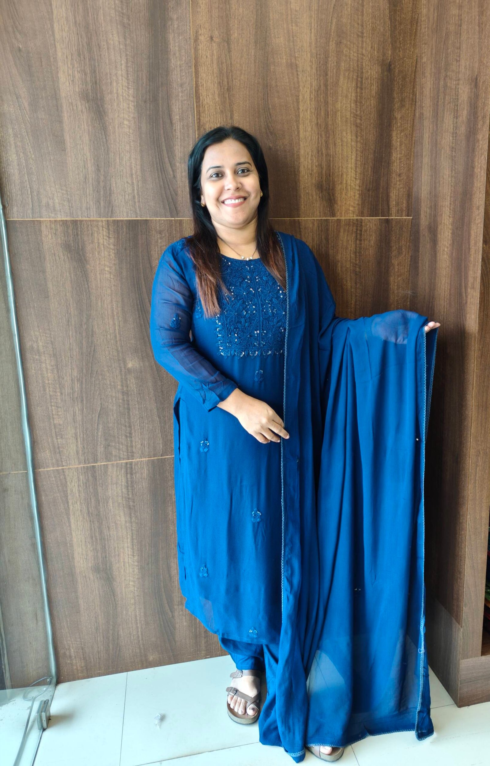 GEORGETTE LUCKNOWI EMBROIDERED READY TO WEAR