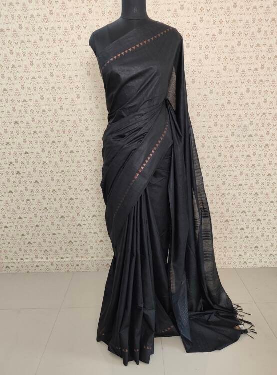 SEMI TUSSER SILK SAREE