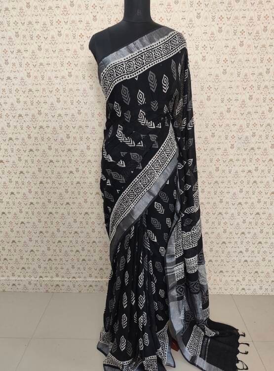 LINEN COTTON SAREE