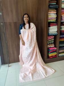 SILKY KOTA EMBROIDERED SAREE