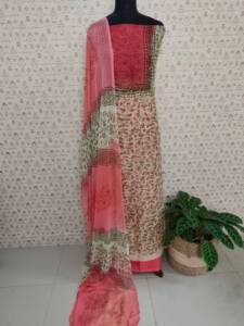 SUPER NET KOTA MIRROR WORKED SUIT