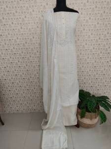 COTTON EMBROIDERED SUIT