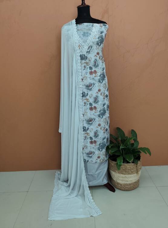 LINEN COTTON FLORAL PRINTED SUITS