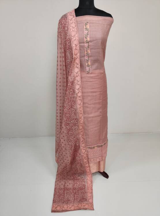 SILKY KOTA EMBROIDERED SALWAR SUIT