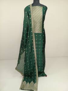 SEMI JUTE SILK BANARASI WEAVING SUIT