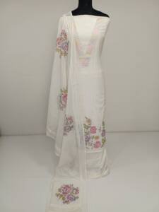 MAL CHANDERI SILK EMBROIDERED SUITS