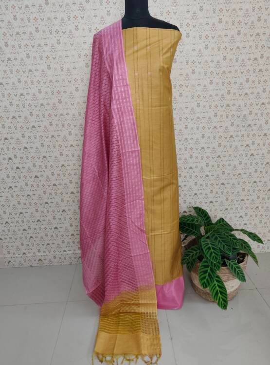 SEMI TUSSER SILK SALWAR SUITS