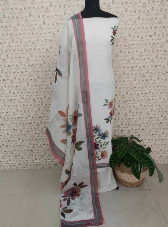 LINEN COTTON FLORAL SUITS