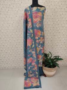 SEMI JUTE SILK SALWAR  SUIT