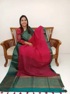SEMI LINEN SILK SAREE
