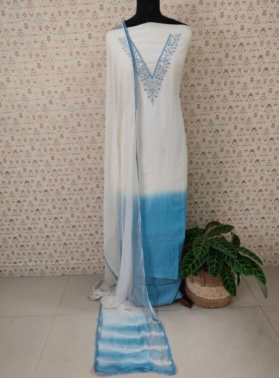 PURE MAL CHANDERI SALWAR SUIT