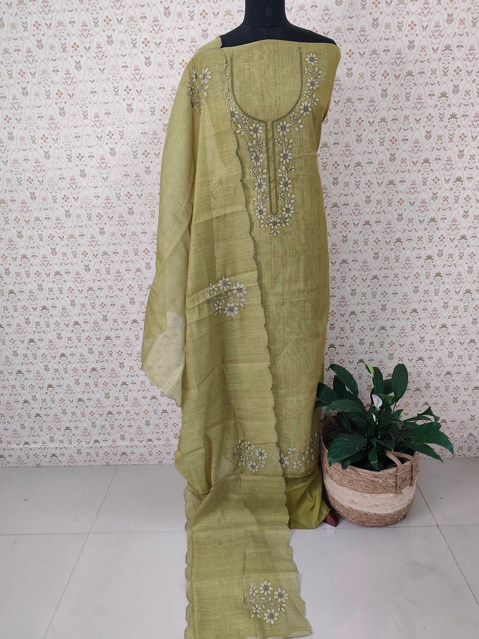 CHANDERI SILK SALWAR SUIT