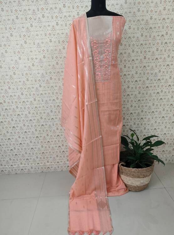 CHANDERI SILK SALWAR SUIT