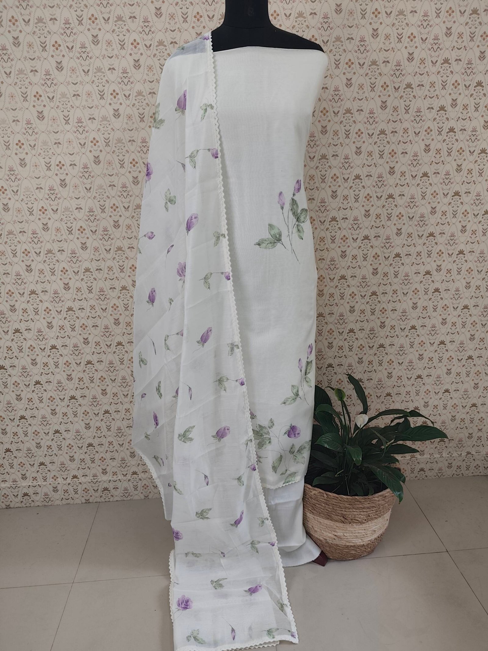 CHANDERI SILK SALWAR SUIT