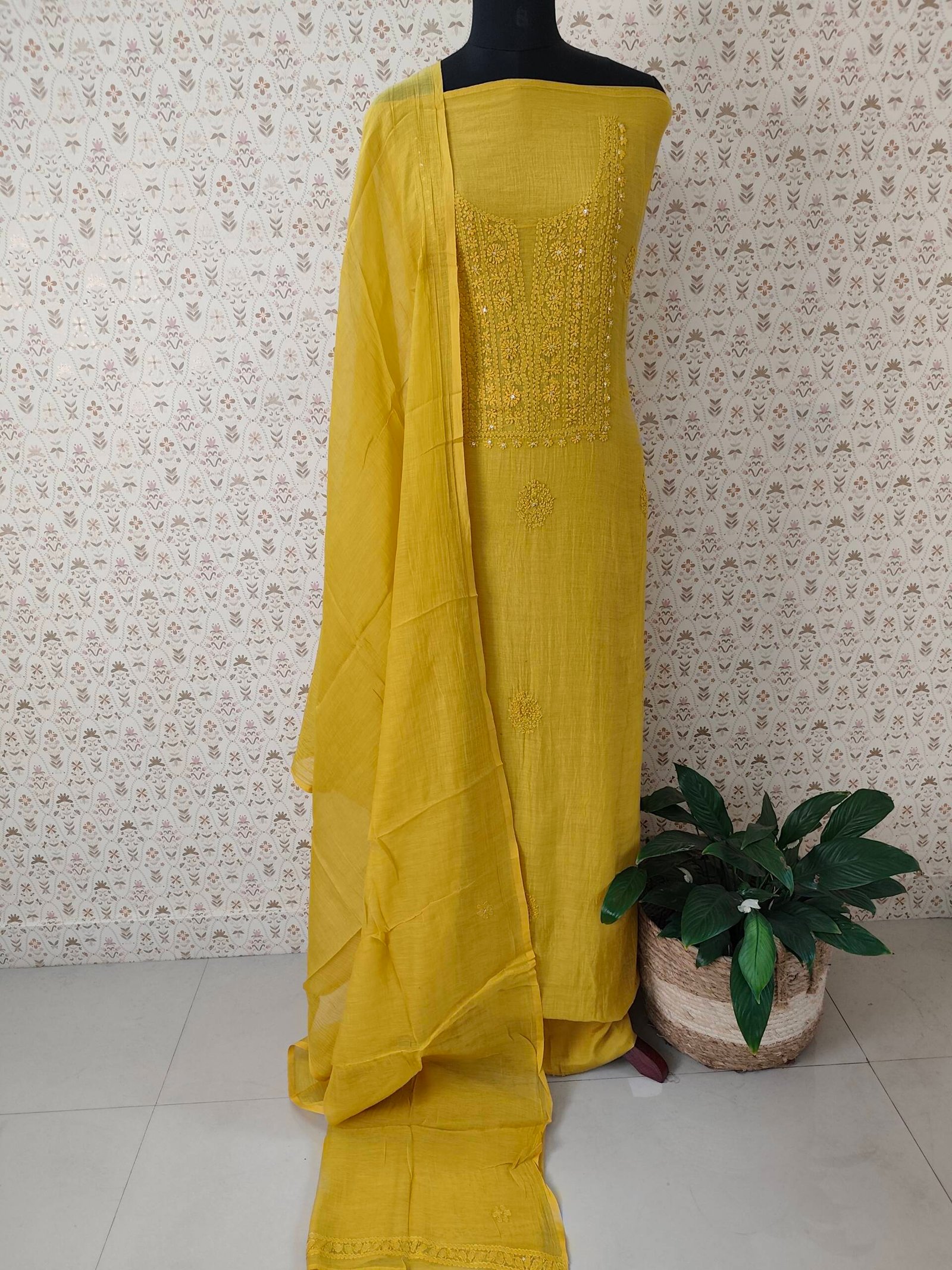 PURE MAL CHANDERI SALWAR SUIT