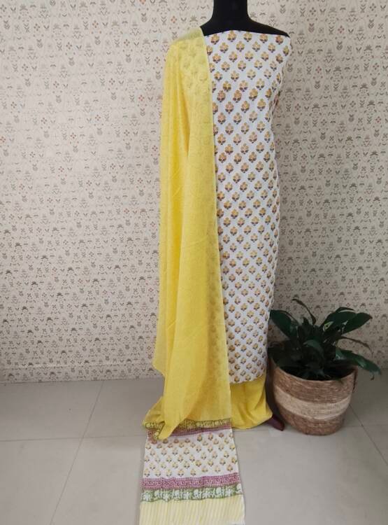 BLOCK PRINTED COTTON SALWAR SUITS