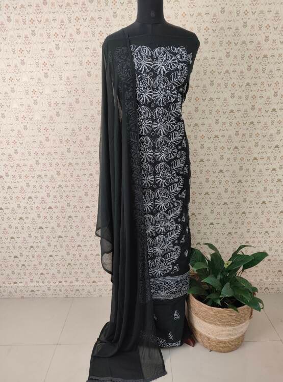 COTTON LUCKNOWI SALWAR SUIT