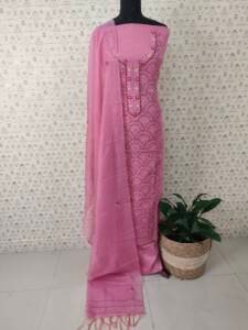 SOFT KOTA EMBROIDERED SUIT