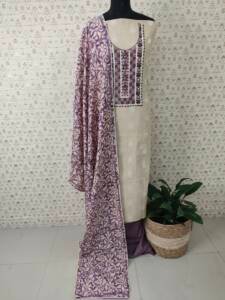 CHANDERI SILKSALWAR SUIT