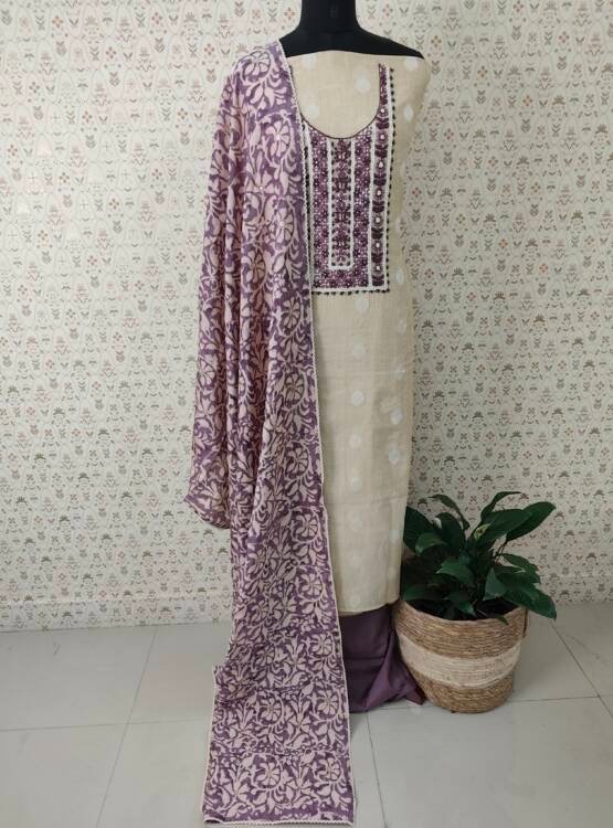 CHANDERI SILKSALWAR SUIT