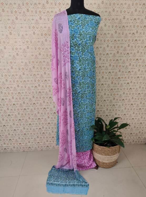 PRINTED COTTON SALWAR SUITS