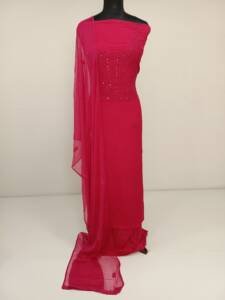 CREPE SILK EMBROIDERED SALWAR SUITS
