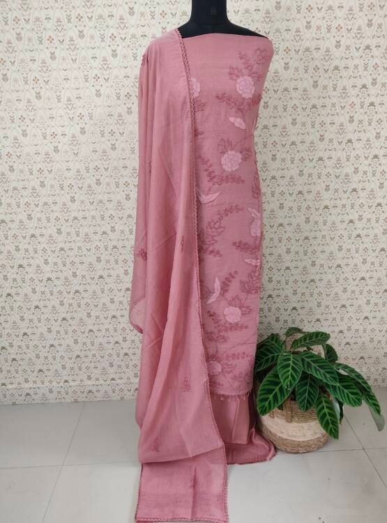 PURE MAL CHANDERI SALWAR SUIT