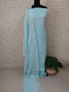 SILKY KOTA APPLIQUE WORK SUITS