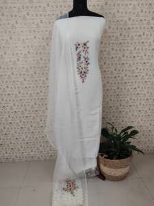 CHANDERI SILK PRINTED SUITS