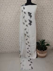 PURE CHANDERI SILK SALWAR SUIT