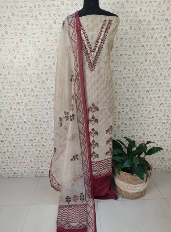 CHANDERI SILK SALWAR SUITS