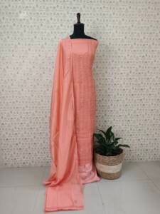 MAL CHANDERI SILK EMBROIDERED SUITS