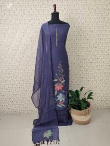 PURE MAL CHANDERI SILK SALWAR SUIT