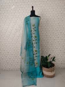 PURE CHANDERI SILK SALWAR SUIT