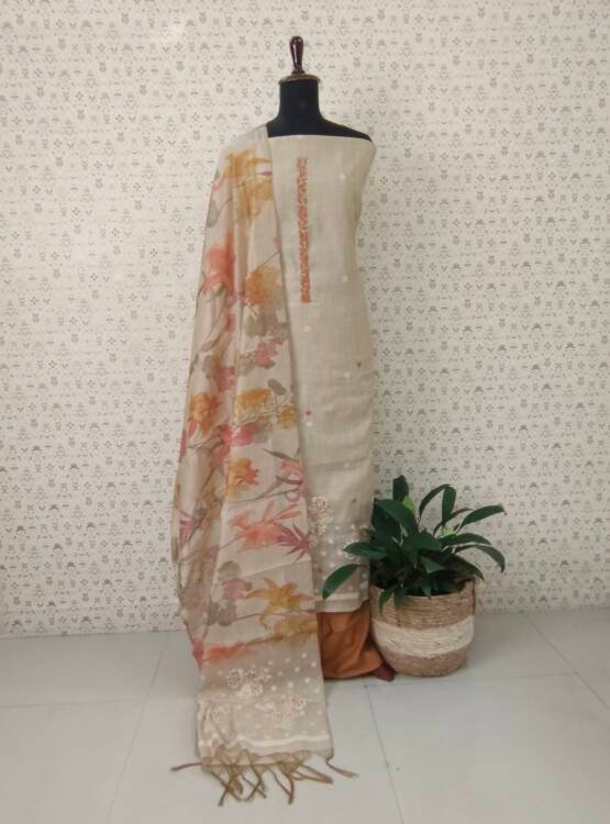 CHANDERI SILK SALWAR SUIT