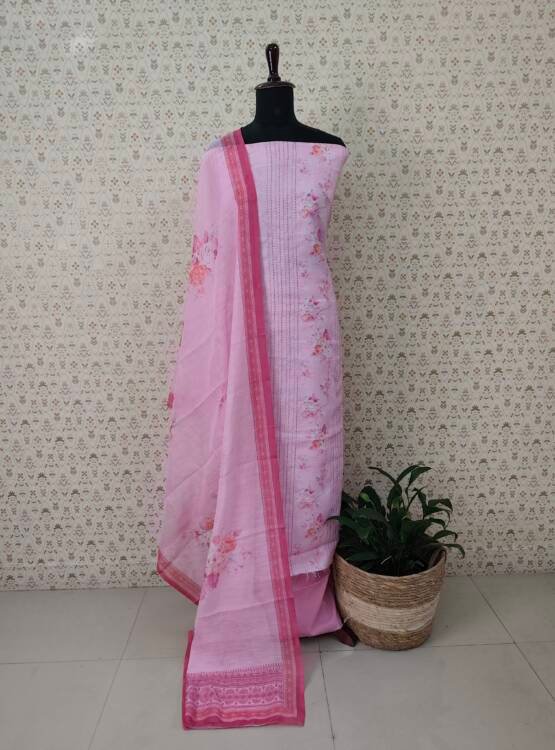 LINEN COTTON FLORAL SUITS