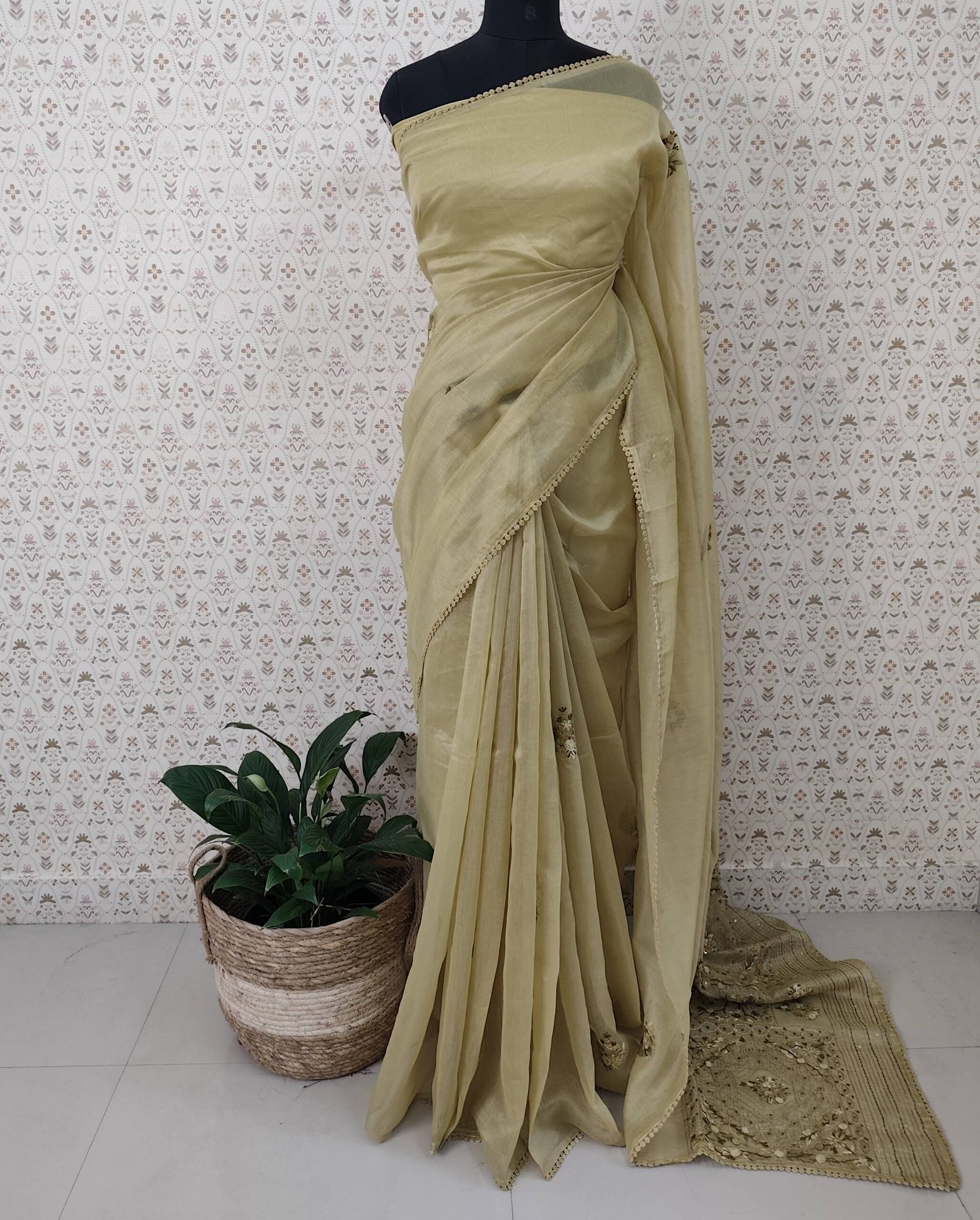 CHANDERI SILK TISSUE SAREES