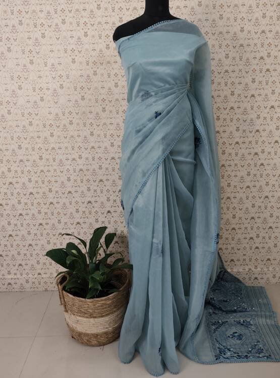 CHANDERI SILK TISSUE SAREES