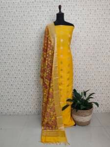 CHANDERI SILK BANARASI SUITS