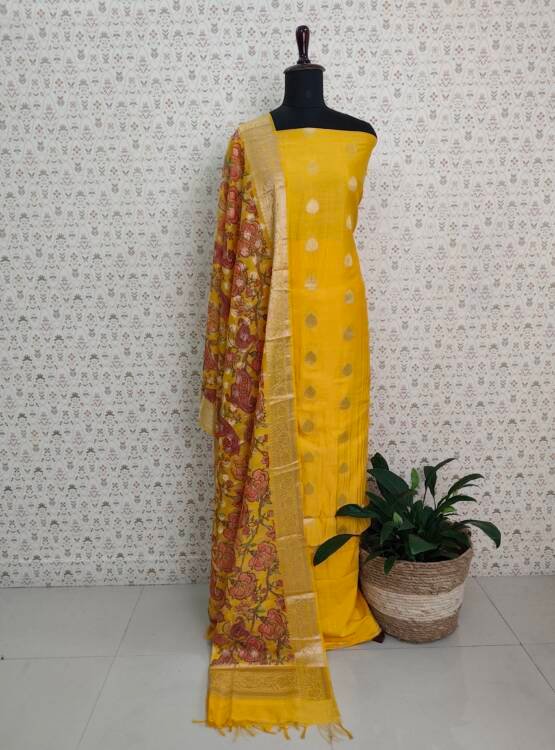 CHANDERI SILK BANARASI SUITS