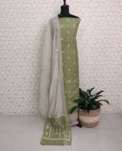 CHANDERI SILK JAMDHANI WEAVING SUITS